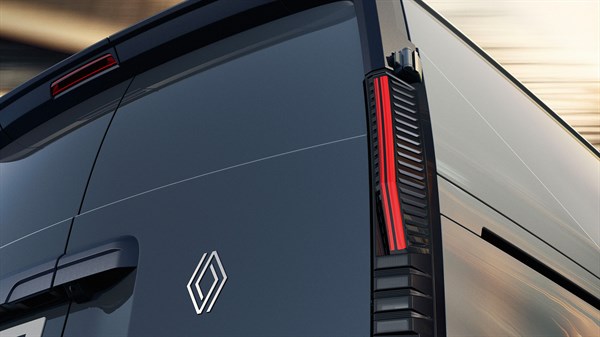 nýr Renault Trafic E-Tech rafmagns - 3D afturljósahönnun