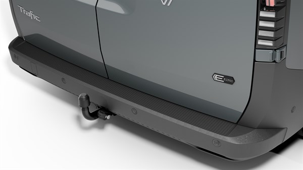 new Renault Trafic Van E-Tech electric - tool-free detachable tow bar kit