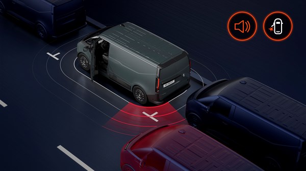 new Renault Trafic Van E-Tech electric - occupant exit alert
