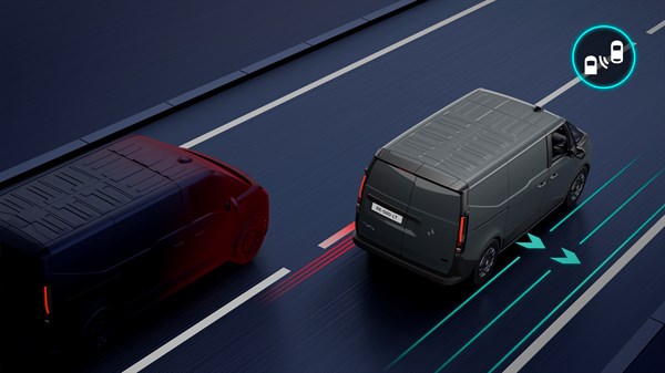 new Renault Trafic Van E-Tech electric - rear trajectory correction