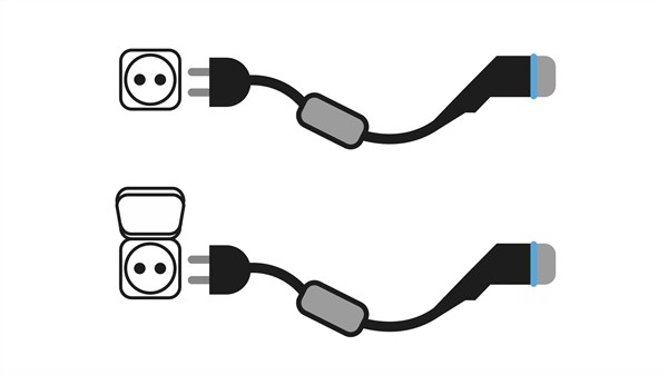 new Renault Trafic Van E-Tech electric - household charging cable