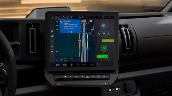 new Renault Trafic Van E-Tech electric - voice assistant via Gemini