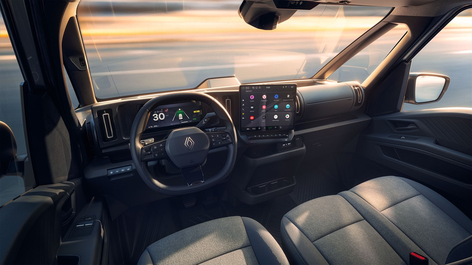 cockpit connecté - nouveau Renault Trafic Van E-Tech électrique